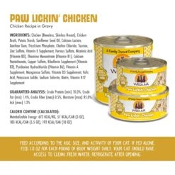 Weruva Paw Lickin' Chicken In Gravy Grain-Free Canned Cat Food -PurePet Bites Shop 49319 PT3. AC SS1800 V1643066808