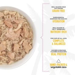 Tiki Cat Luau Wild Salmon & Chicken In Chicken Consomme Grain-Free Canned Cat Food -PurePet Bites Shop 49507 PT3. AC SS1800 V1702328806