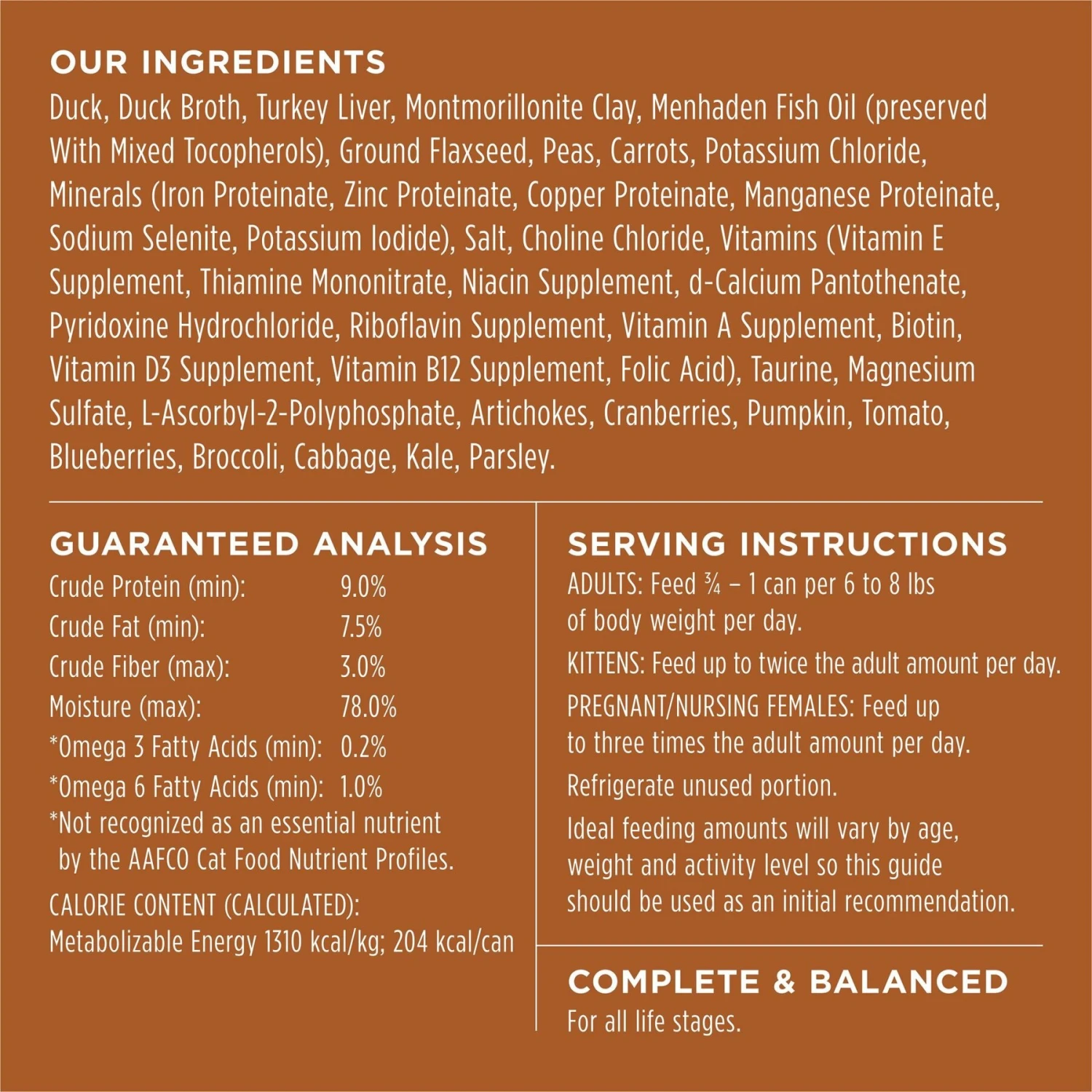 Instinct Original Grain-Free Pate Real Duck Recipe Wet Canned Cat Food 11 Instinct Original Grain-Free Pate Real Duck Recipe Wet Canned Cat Food - Image 9