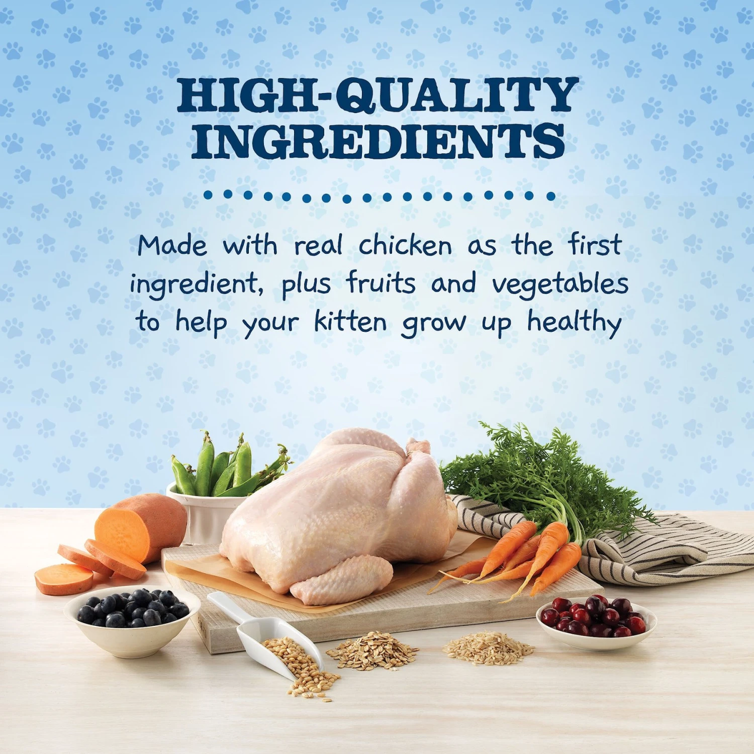 Blue Buffalo Baby Blue Healthy Growth Formula Natural Chicken & Brown Rice Recipe Kitten Dry Food & Blue Buffalo Baby Blue Savory Chicken Kitten Treats, 2-oz Bag 7 Blue Buffalo Baby Blue Healthy Growth Formula Natural Chicken & Brown Rice Recipe Kitten Dry Food & Blue Buffalo Baby Blue Savory Chicken Kitten Treats, 2-oz Bag - Image 5