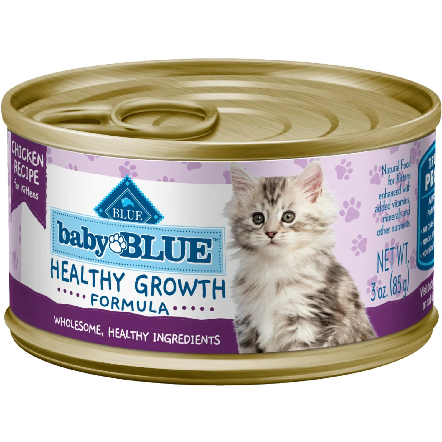 Blue Buffalo Baby Blue Healthy Growth Formula Natural Chicken Recipe Kitten Wet Food 3 Blue Buffalo Baby Blue Healthy Growth Formula Natural Chicken Recipe Kitten Wet Food
