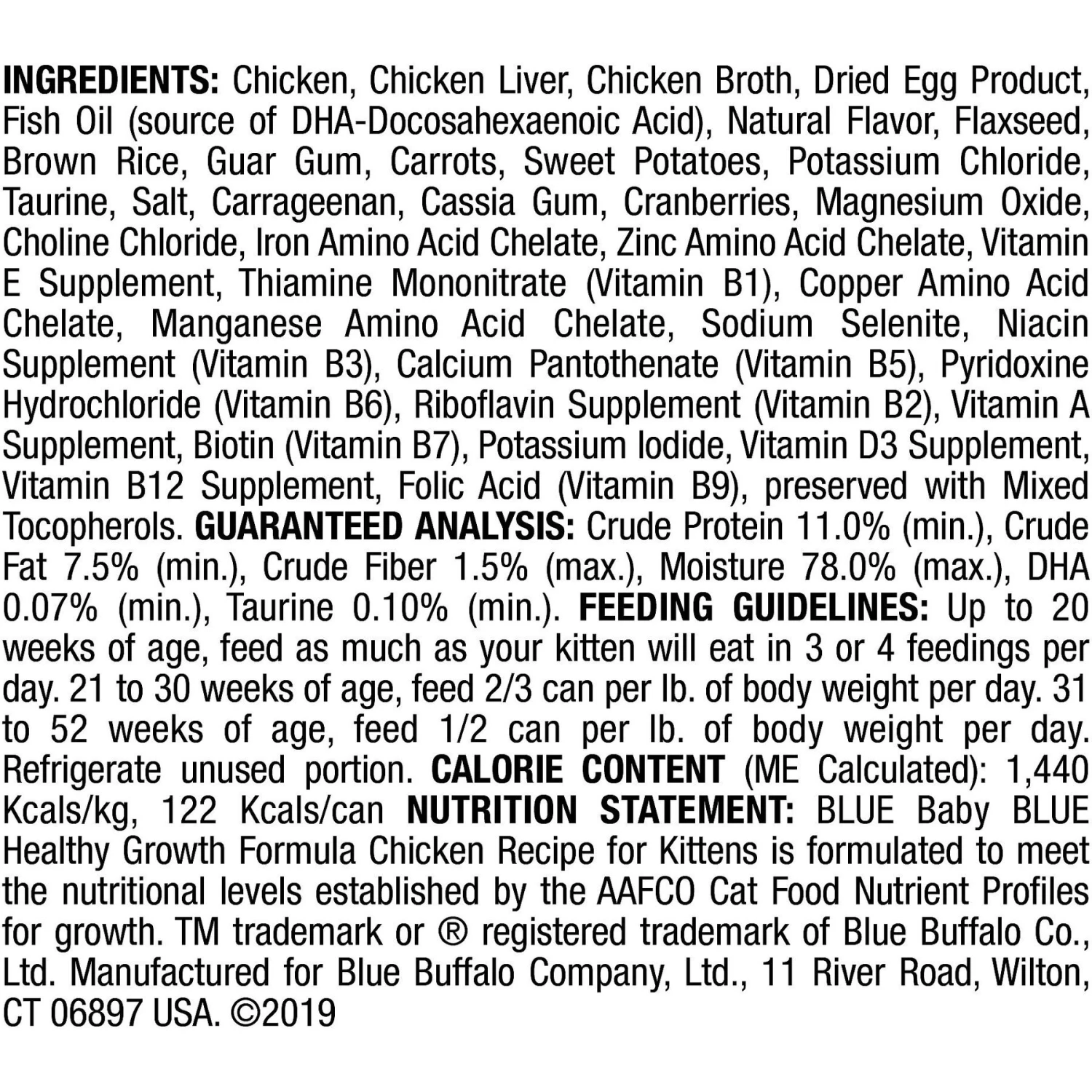 Blue Buffalo Baby Blue Healthy Growth Formula Natural Chicken Recipe Kitten Wet Food 4 Blue Buffalo Baby Blue Healthy Growth Formula Natural Chicken Recipe Kitten Wet Food - Image 2