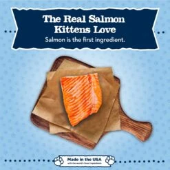 Blue Buffalo Baby Blue Healthy Growth Formula Grain-Free High Protein Salmon Recipe Kitten Wet Food, 3-oz Cans, Case Of 24 -PurePet Bites Shop 502278 PT2. AC SS1800 V1647639110