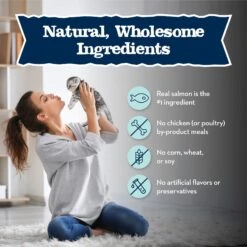 Blue Buffalo Baby Blue Healthy Growth Formula Grain-Free High Protein Salmon Recipe Kitten Wet Food, 3-oz Cans, Case Of 24 -PurePet Bites Shop 502278 PT5. AC SS1800 V1647639986