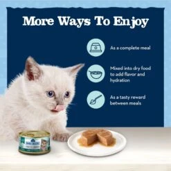 Blue Buffalo Baby Blue Healthy Growth Formula Grain-Free High Protein Chicken Recipe Kitten Wet Food, 3-oz Cans, Case Of 24 16 Blue Buffalo Baby Blue Healthy Growth Formula Grain-Free High Protein Chicken Recipe Kitten Wet Food, 3-oz Cans, Case Of 24 -PurePet Bites Shop 502302 PT6. AC SS1800 V1647637026