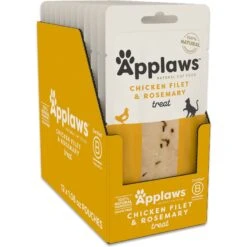 Applaws Adult Complete Chicken Recipe With Country Vegetables Grain-Free Dry Cat Food & Applaws Loin Chicken Filet With Rosemary Grain-Free Cat Treats, 1.06-oz Loin, Case Of 12 -PurePet Bites Shop 502950 PT5. AC SS1800 V1648477311