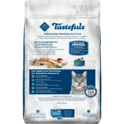Blue Buffalo Tastefuls Sensitive Stomach Natural Chicken Adult Dry Cat Food -PurePet Bites Shop 50765 PT1. AC SS1800 V1692646013