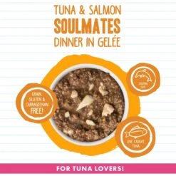 BFF Tuna & Salmon Soulmates Dinner In Gelee Canned Cat Food -PurePet Bites Shop 50887 PT2. AC SS1800 V1644912384