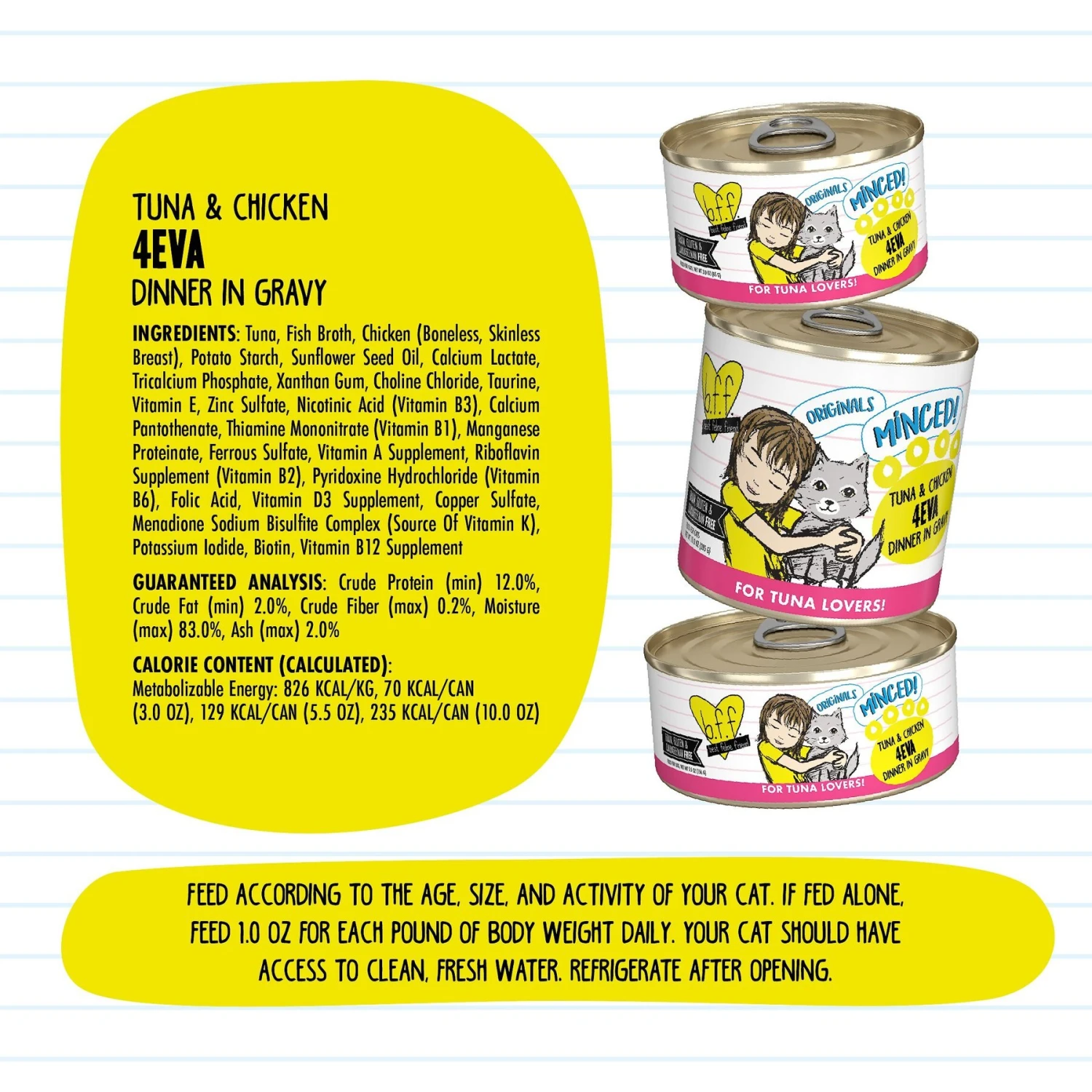 BFF Tuna & Chicken 4-Eva Dinner In Gravy Canned Cat Food 9 BFF Tuna & Chicken 4-Eva Dinner In Gravy Canned Cat Food - Image 7