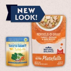 Natural Balance Platefulls Turkey, Chicken & Duck Formula In Gravy Grain-Free Cat Food Pouches -PurePet Bites Shop 50931 PT1. AC SS1800 V1682690973