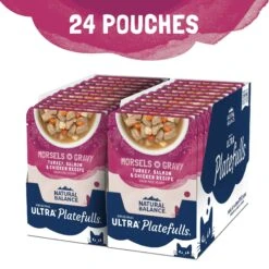 Natural Balance Platefulls Indoor Formula Turkey, Salmon & Chicken In Gravy Grain-Free Cat Food Pouches -PurePet Bites Shop 50932 PT3. AC SS1800 V1688567844