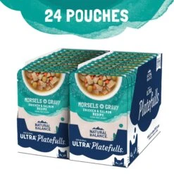 Natural Balance Platefulls Chicken & Salmon Formula In Gravy Grain-Free Cat Food Pouches -PurePet Bites Shop 50937 PT3. AC SS1800 V1682690122