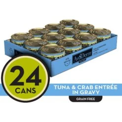 AvoDerm Natural Grain-Free Tuna & Crab Entree In Gravy Canned Cat Food -PurePet Bites Shop 51403 PT8. AC SS1800 V1603312884