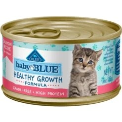 Blue Buffalo Baby Blue Healthy Growth Formula Grain-Free High Protein Chicken Recipe Kitten Wet Food, 3-oz Cans, Case Of 24 & Blue Buffalo Baby Blue Healthy Growth Formula Grain-Free High Protein Salmon Recipe Kitten Wet Food, 3-oz Cans, Case Of 24 -PurePet Bites Shop 515078 PT1. AC SS1800 V1649358123