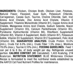 Blue Buffalo Wilderness Chicken Grain-Free Canned Cat Food -PurePet Bites Shop 51556 PT2. AC SS1800 V1646779730