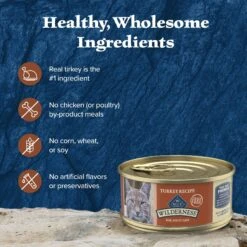 Blue Buffalo Wilderness Turkey Grain-Free Canned Cat Food 15 Blue Buffalo Wilderness Turkey Grain-Free Canned Cat Food -PurePet Bites Shop 51557 PT5. AC SS1800 V1702579877