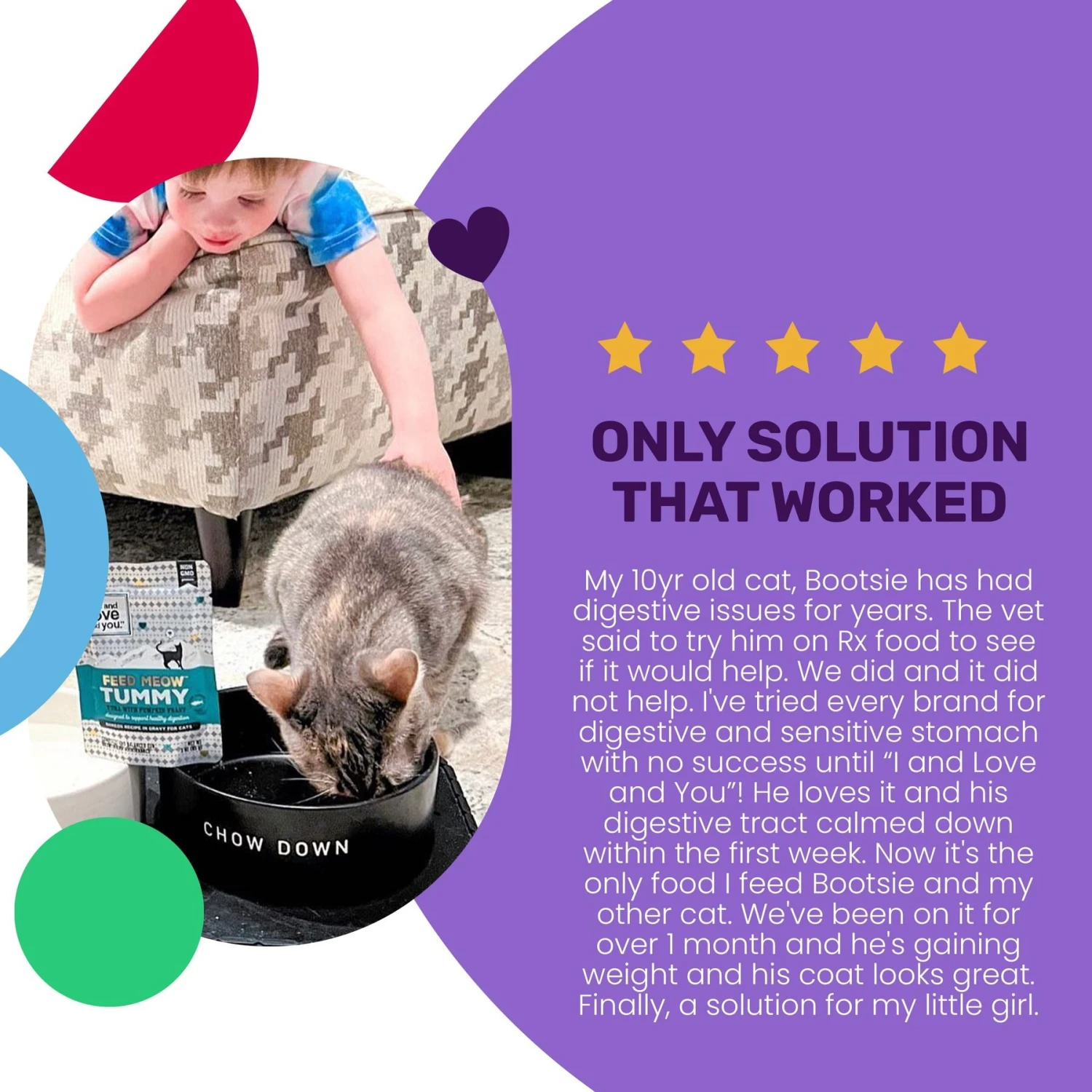 I And Love And You Feed Meow Tummy Tuna & Pumpkin Feast Grain-Free Chunks In Gravy Wet Cat Food, 3-oz Pouch, Case Of 24 6 I And Love And You Feed Meow Tummy Tuna & Pumpkin Feast Grain-Free Chunks In Gravy Wet Cat Food, 3-oz Pouch, Case Of 24 - Image 4