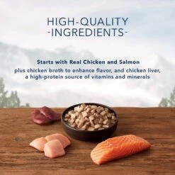 Blue Buffalo Wilderness Wild Delights Chicken & Salmon In Tasty Gravy Grain-Free Canned Cat Food -PurePet Bites Shop 51765 PT3. AC SS1800 V1646789636