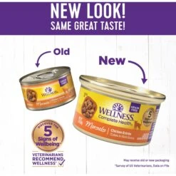Wellness Morsels Chicken Entree Grain-Free Canned Cat Food -PurePet Bites Shop 52110 PT1. AC SS1800 V1695932955