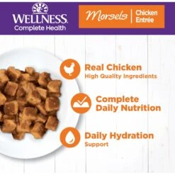 Wellness Morsels Chicken Entree Grain-Free Canned Cat Food -PurePet Bites Shop 52110 PT2. AC SS1800 V1695839058