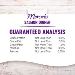 Wellness Cubed Salmon Dinner Morsels In Gravy Grain-Free Canned Cat Food -PurePet Bites Shop 52113 PT4. AC SS1800 V1636508791