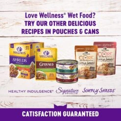 Wellness Cubed Salmon Dinner Morsels In Gravy Grain-Free Canned Cat Food -PurePet Bites Shop 52113 PT6. AC SS1800 V1636500120