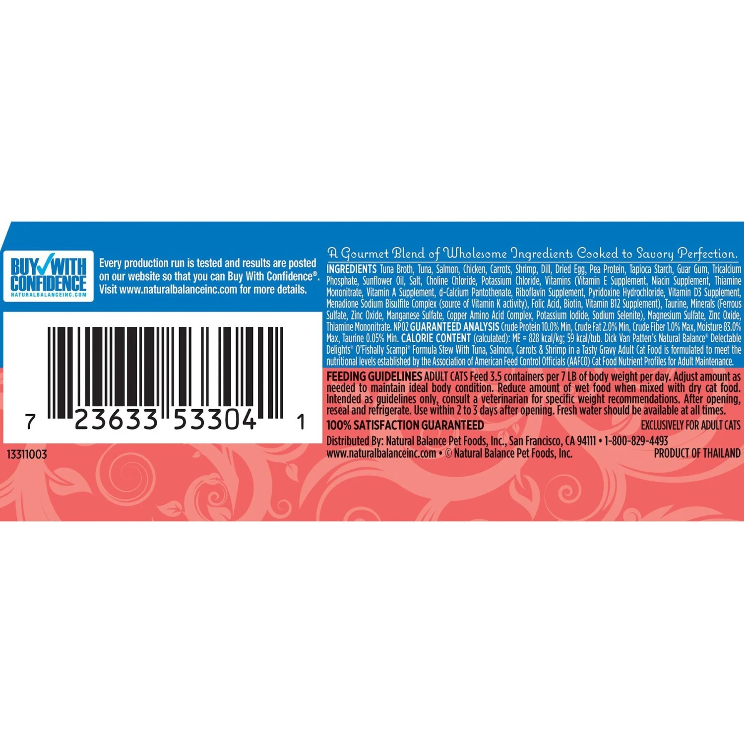 Natural Balance Delectable Delights O'Fishally Scampi Stew Grain-Free Wet Cat Food 4 Natural Balance Delectable Delights O'Fishally Scampi Stew Grain-Free Wet Cat Food - Image 2