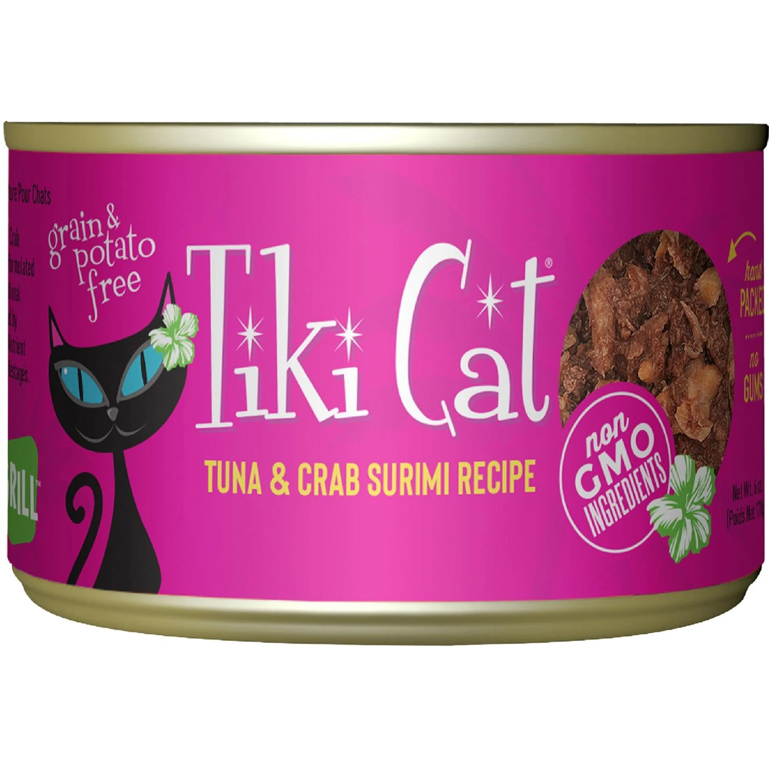 Tiki Cat Grill Tuna In Crab Surimi Grain-Free Canned Cat Food 3 Tiki Cat Grill Tuna In Crab Surimi Grain-Free Canned Cat Food