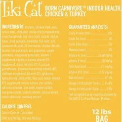 Tiki Cat Born Carnivore Grain-Free Chicken & Turkey Meal Recipe Dry Cat Food -PurePet Bites Shop 526078 PT1. AC SS1800 V1683313121