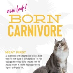 Tiki Cat Born Carnivore Grain-Free Chicken & Turkey Meal Recipe Dry Cat Food -PurePet Bites Shop 526078 PT5. AC SS1800 V1683313124