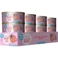 Tiki Cat Baby Grain-Free Chicken & Salmon Recipe Wet Cat Food, 2.4-oz Can, Case Of 12 -PurePet Bites Shop 526126 PT1. AC SS1800 V1651671682