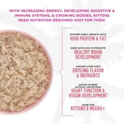 Tiki Cat Baby Grain-Free Chicken & Salmon Recipe Wet Cat Food, 2.4-oz Can, Case Of 12 -PurePet Bites Shop 526126 PT4. AC SS1800 V1651671691