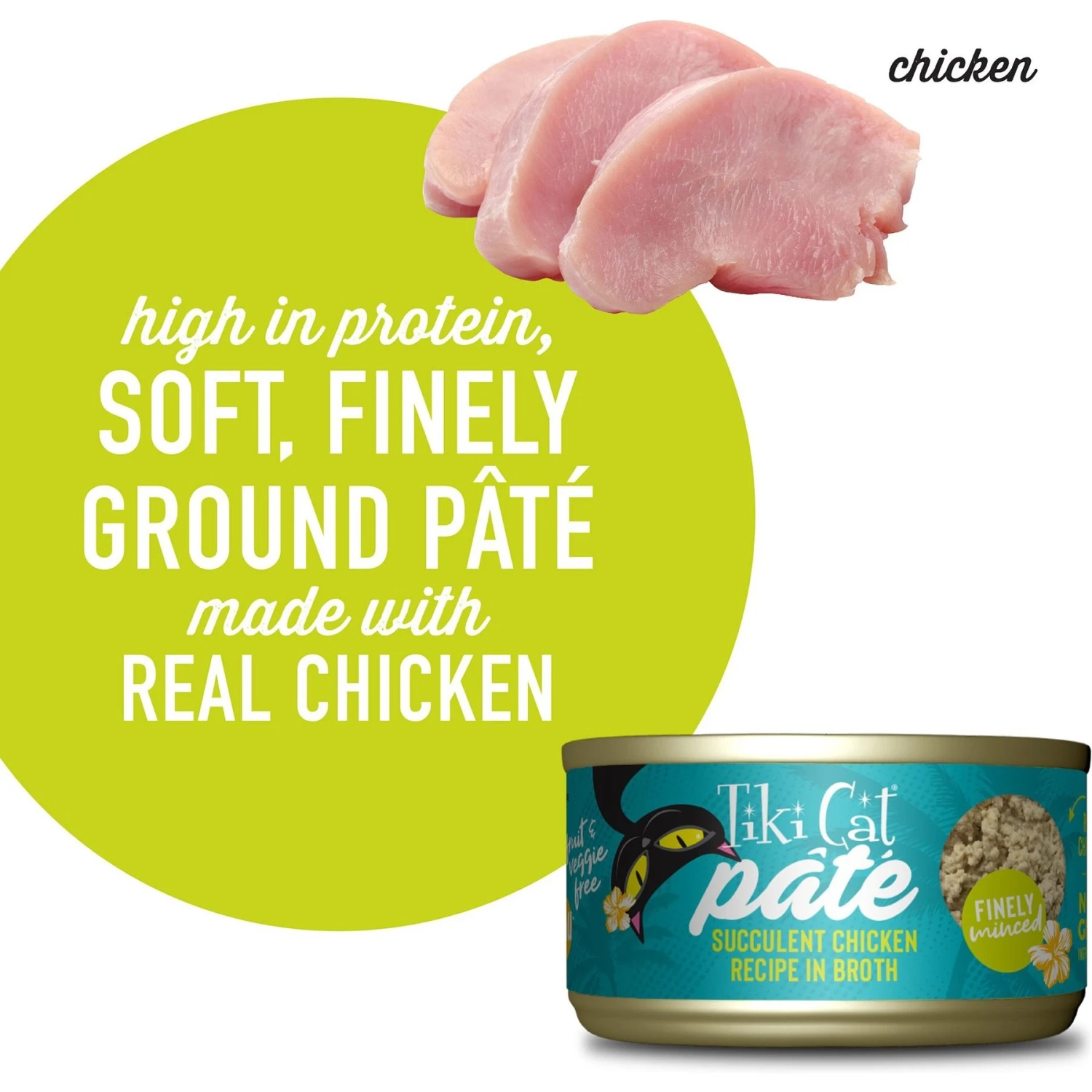 Tiki Cat Luau Succulent Chicken Pate Wet Cat Food 6 Tiki Cat Luau Succulent Chicken Pate Wet Cat Food - Image 4
