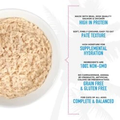 Tiki Cat Luau Wild Salmon & Chicken Pate Wet Cat Food -PurePet Bites Shop 526230 PT4. AC SS1800 V1651583189