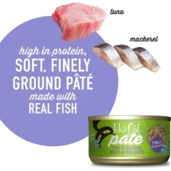 Tiki Cat Luau Ahi Tuna & Mackerel Pate Wet Cat Food -PurePet Bites Shop 526254 PT3. AC SS1800 V1651679192