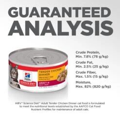 Hill's Science Diet Adult Tender Chicken Dinner Canned Cat Food -PurePet Bites Shop 52761 PT7. AC SS1800 V1598145968