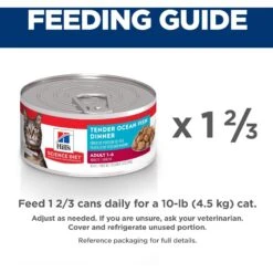 Hill's Science Diet Adult Tender Ocean Fish Dinner Canned Cat Food -PurePet Bites Shop 52765 PT6. AC SS1800 V1598151954