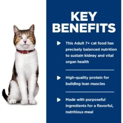 Hill's Science Diet Adult 7+ Tender Chicken Dinner Canned Cat Food -PurePet Bites Shop 52767 PT4. AC SS1800 V1598151066
