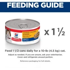 Hill's Science Diet Adult 7+ Tender Chicken Dinner Canned Cat Food -PurePet Bites Shop 52767 PT6. AC SS1800 V1598151371