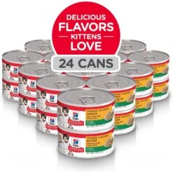Hill's Science Diet Kitten Tender Chicken Dinner Canned Cat Food -PurePet Bites Shop 52774 PT1. AC SS1800 V1596753653