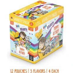 Weruva Best Feline Friend Oh My Gravy! Yippy Ki Yay Yellow Gravies! Variety Pack Grain-Free Wet Cat Food, 2.8-oz Pouch, Case Of 12 -PurePet Bites Shop 535310 PT4. AC SS1800 V1700689393
