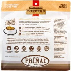 Primal Cupboard Cuts Pork Grain-Free Freeze-Dried Raw Dog Food Topper 12 Primal Cupboard Cuts Pork Grain-Free Freeze-Dried Raw Dog Food Topper -PurePet Bites Shop 550046 PT1. AC SS1800 V1677597739