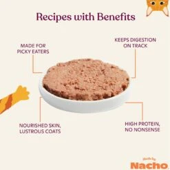 Made By Nacho Sustainably Caught Salmon & Sole Recipe Grain-Free Pate Wet Cat Food -PurePet Bites Shop 554806 PT3. AC SS1800 V1698959743