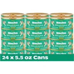 Made By Nacho WIld-Caught Chicken & Herring Recipe With Bone Broth Minced Wet Cat Food -PurePet Bites Shop 554862 PT2. AC SS1800 V1698177583
