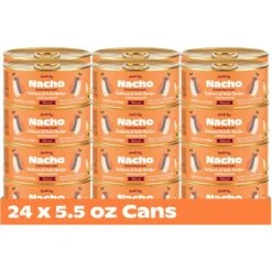 Made By Nacho Sustainably Caught Salmon & Sole Recipe With Bone Broth Minced Wet Cat Food -PurePet Bites Shop 554886 PT2. AC SS1800 V1698241534