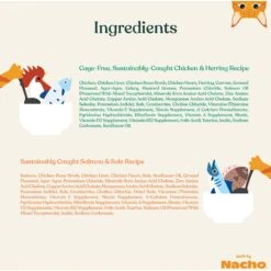 Made By Nacho Chicken, Herring & Salmon Variety Pack Grain-Free Pate Wet Cat Food, 3-oz Can, Case Of 12 -PurePet Bites Shop 554934 PT6. AC SS1800 V1699026405