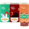 Made By Nacho Chicken, Herring, Salmon & Turkey Variety Pack Grain-Free Pate Wet Cat Food, 5.5-oz Can, Case Of 12 -PurePet Bites Shop 554950 MAIN. AC SS1800 V1696538481