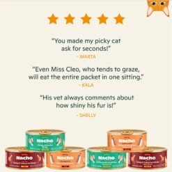 Made By Nacho Chicken, Herring, Salmon & Turkey Variety Pack Grain-Free Pate Wet Cat Food, 5.5-oz Can, Case Of 12 -PurePet Bites Shop 554950 PT5. AC SS1800 V1696600856