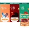 Made By Nacho Chicken, Herring, Salmon & Turkey Variety Pack Minced Wet Cat Food, 5.5-oz Can, Case Of 12 -PurePet Bites Shop 554982 MAIN. AC SS1800 V1698177067