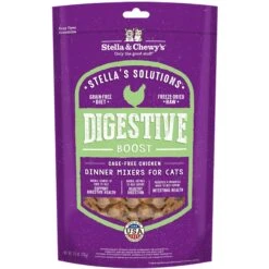 Stella & Chewy's Stella's Solutions Digestive Boost Chicken Freeze-Dried Raw Cat Food, 7.5-oz Bag & Stella & Chewy's Duck Duck Goose Dinner Morsels Freeze-Dried Raw Cat Food -PurePet Bites Shop 567454 PT5. AC SS1800 V1657659933